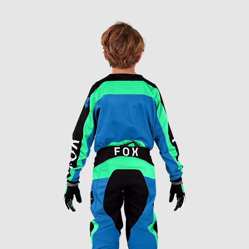 Pantalon Moto Niño 180 Ballast Negro/Azul Fox - Rideshop