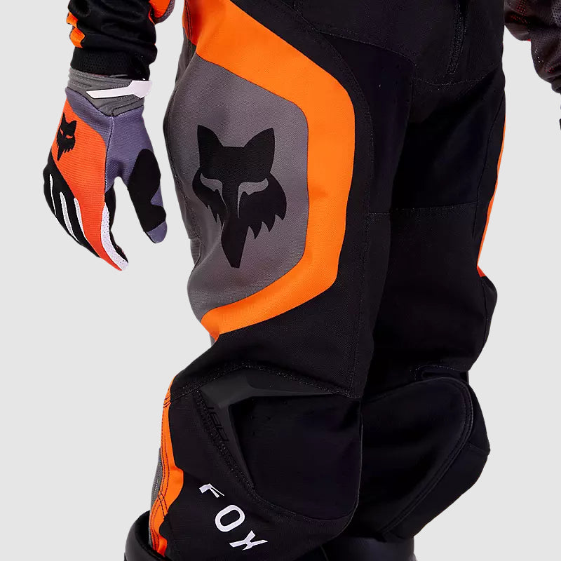 Pantalon Moto Niño 180 Ballast Negro/Naranjo Fox - Rideshop