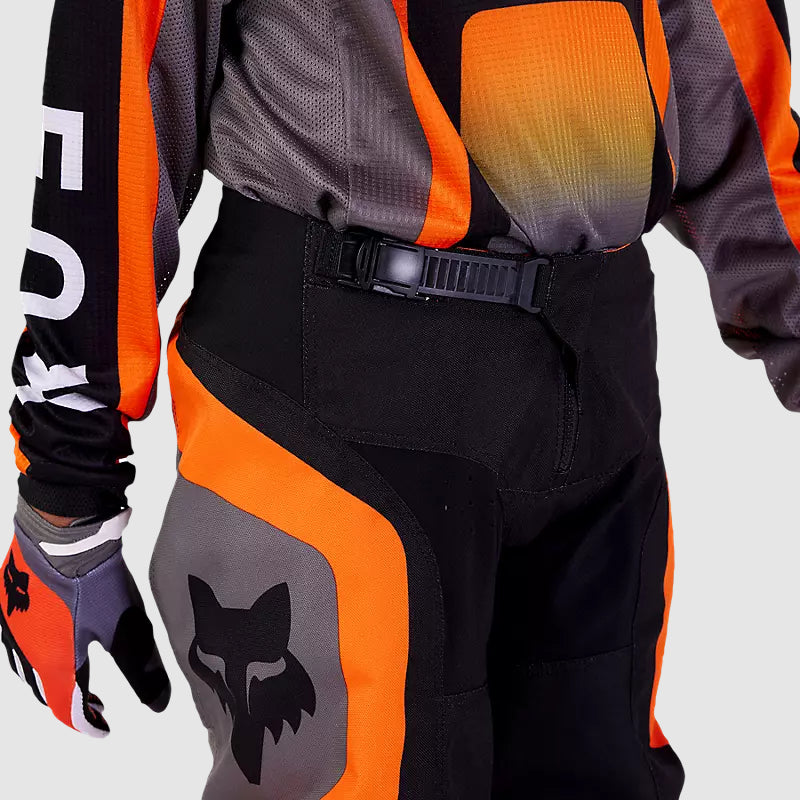 Pantalon Moto Niño 180 Ballast Negro/Naranjo Fox