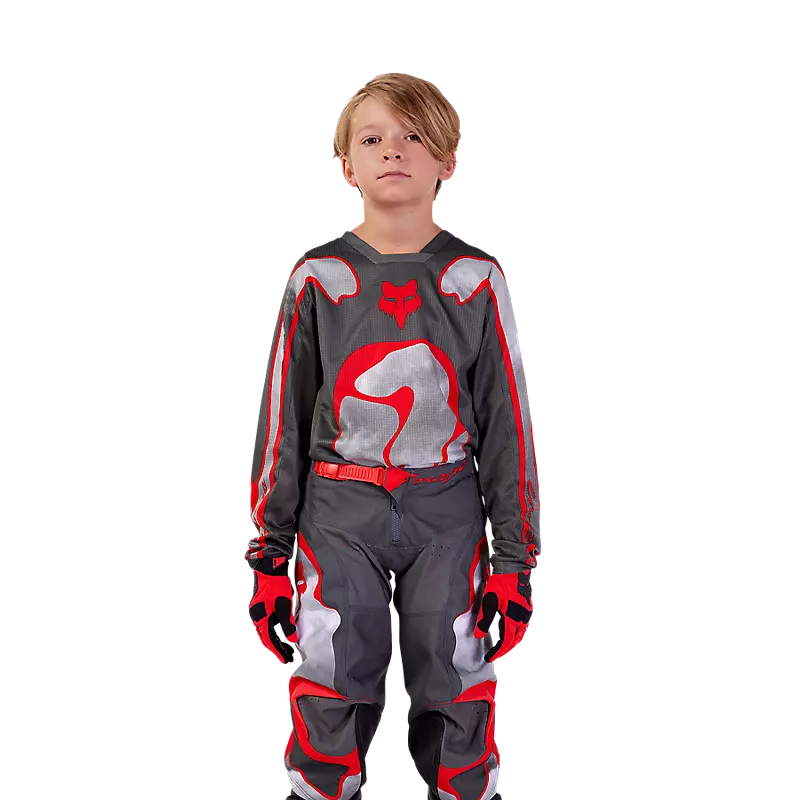 FOX Pantalon Moto Niño 180 Atlas Gris/Rojo - Rideshop