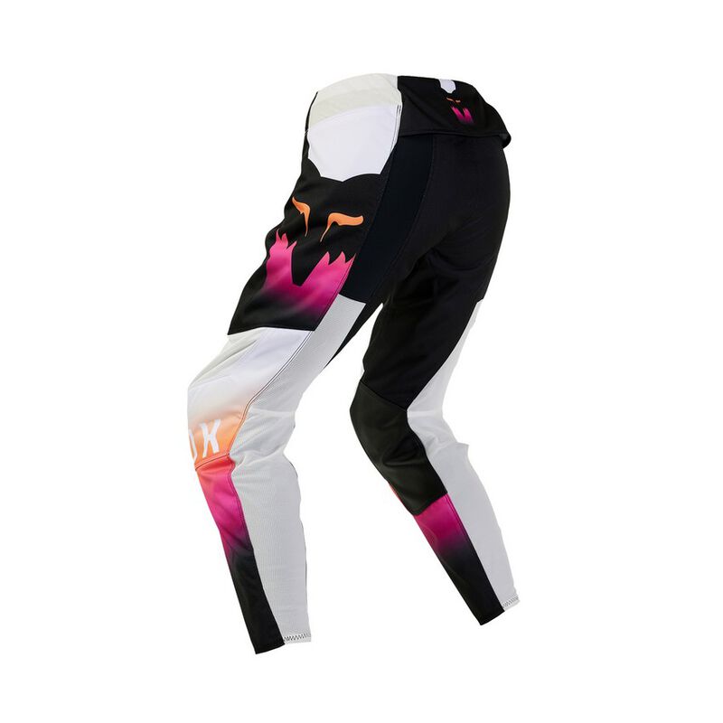 Pantalon Moto Niña 180 Flora Negro/Rosado Fox - Rideshop