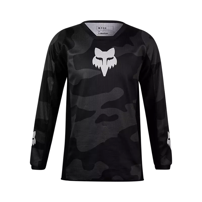 FOX Polera Moto Niño 180 Bnkr Camo Negro - Rideshop