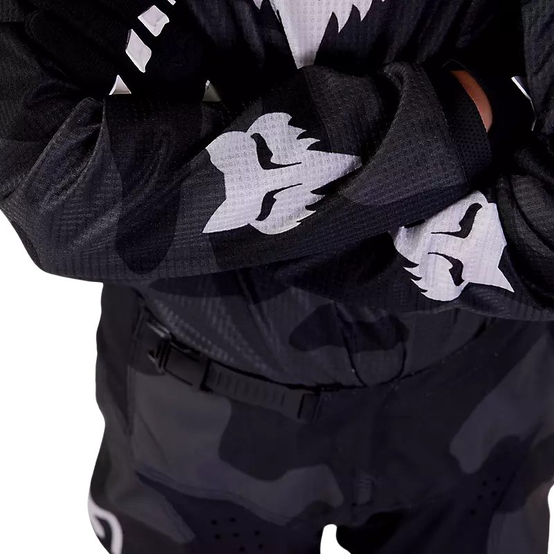 FOX Polera Moto Niño 180 Bnkr Camo Negro - Rideshop