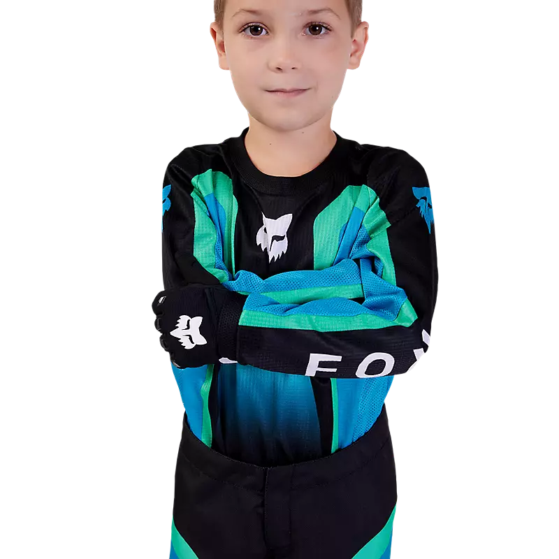 FOX Polera Moto Infantil 180 Ballast Negro/Azul - Rideshop