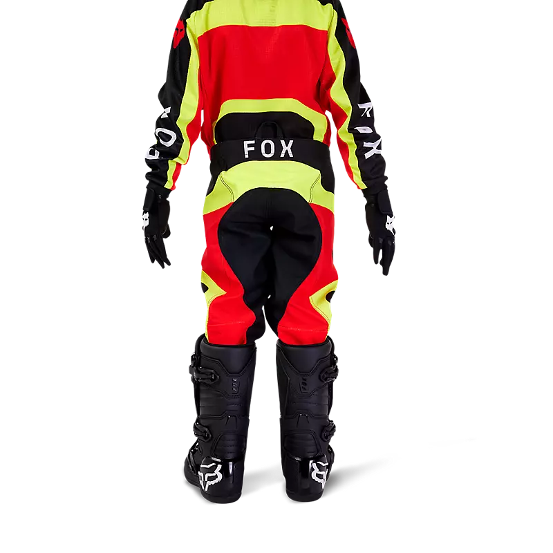 FOX Polera Moto Infantil 180 Ballast Negro/Rojo - Rideshop