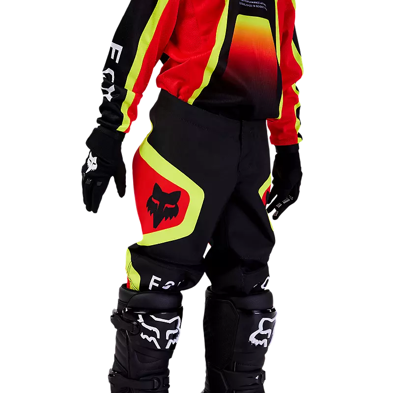 FOX Polera Moto Infantil 180 Ballast Negro/Rojo - Rideshop