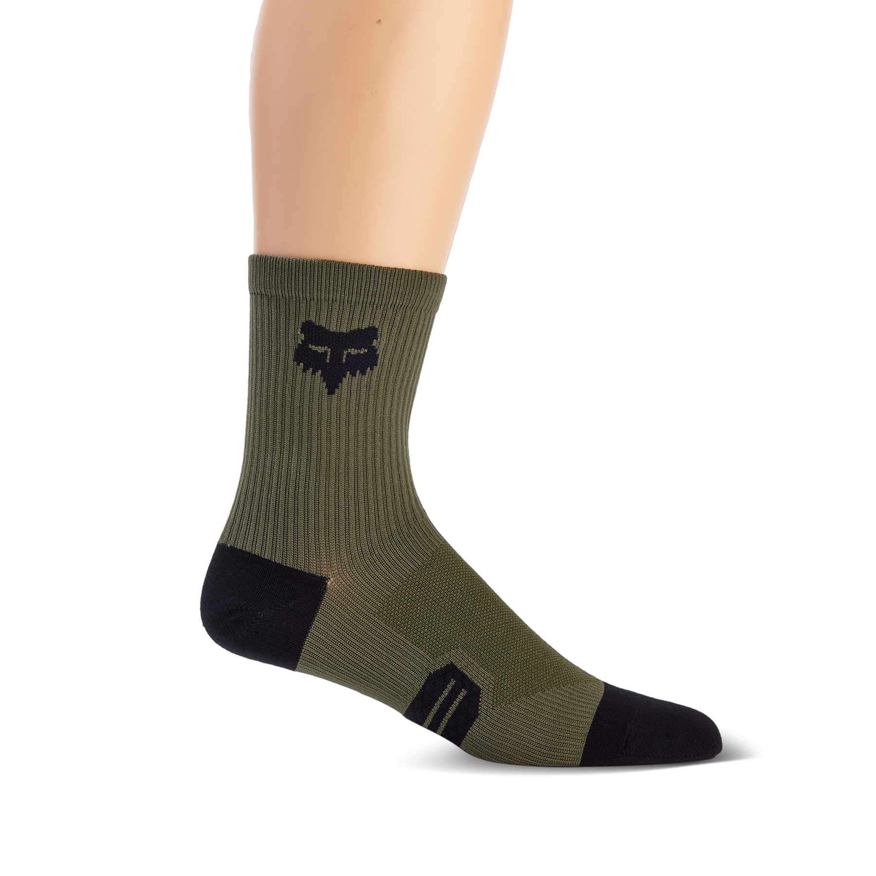 Calcetines Bicicleta Ranger 6" Verde Oliva Fox