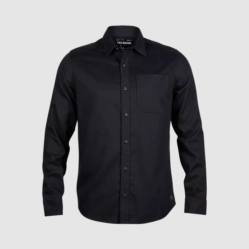 Camisa Lifestyle Level Up Woven Negro Fox - Rideshop