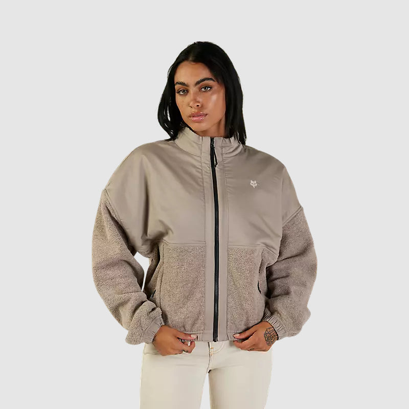 Chaqueta Lifestyle Mujer Survivalist Sherpa Beige Fox - Rideshop