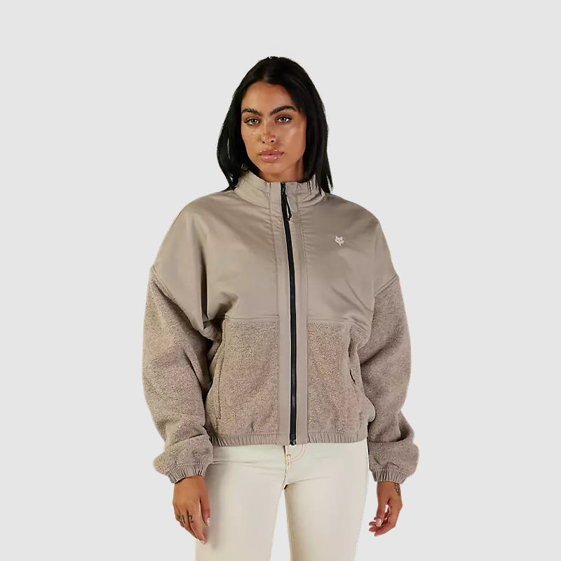 Chaqueta Lifestyle Mujer Survivalist Sherpa Beige Fox - Rideshop