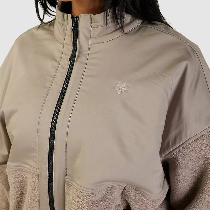 Chaqueta Lifestyle Mujer Survivalist Sherpa Beige Fox - Rideshop