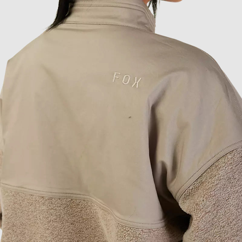 Chaqueta Lifestyle Mujer Survivalist Sherpa Beige Fox - Rideshop