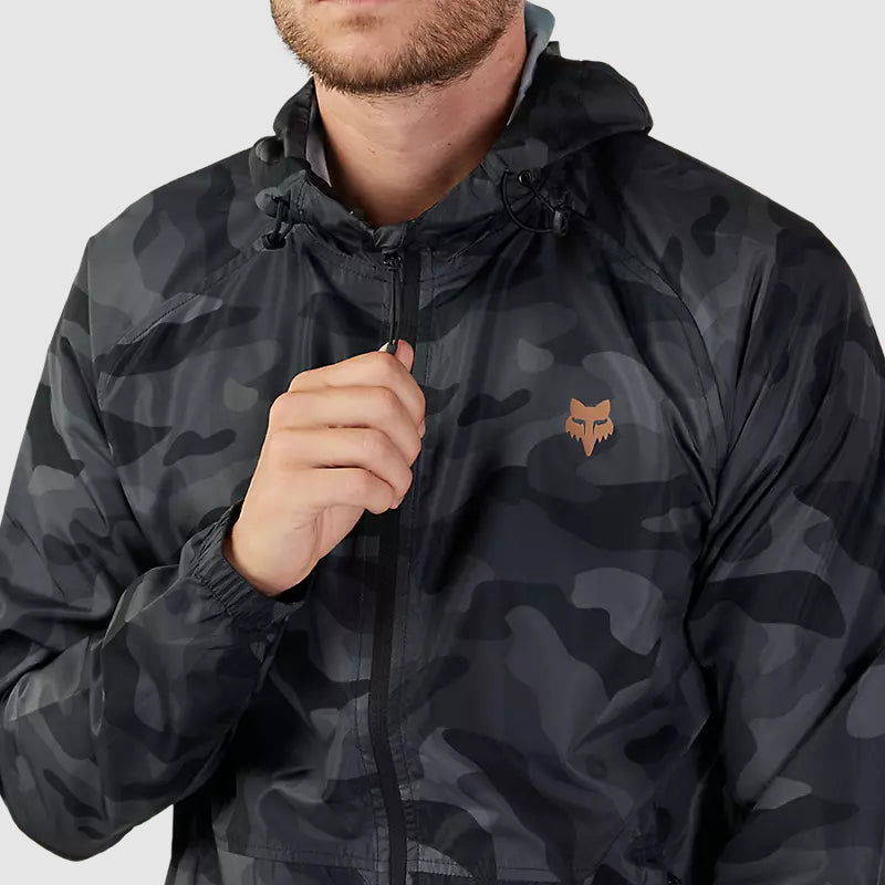 Chaqueta Lifestyle Cortavientos Fox Head Camo Negro Fox - Rideshop