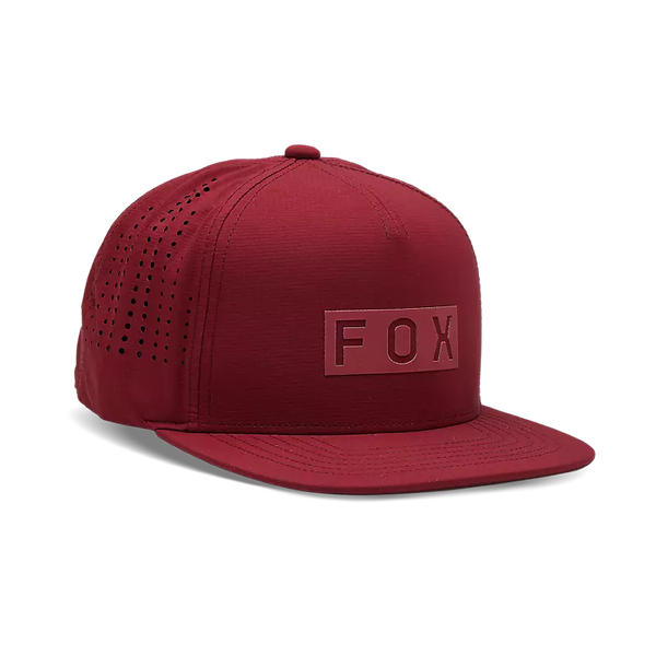 FOX Jockey Lifestyle Wordmark Tech Snapback Rojo - Rideshop