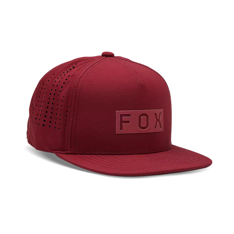 FOX Jockey Lifestyle Wordmark Tech Snapback Rojo - Rideshop