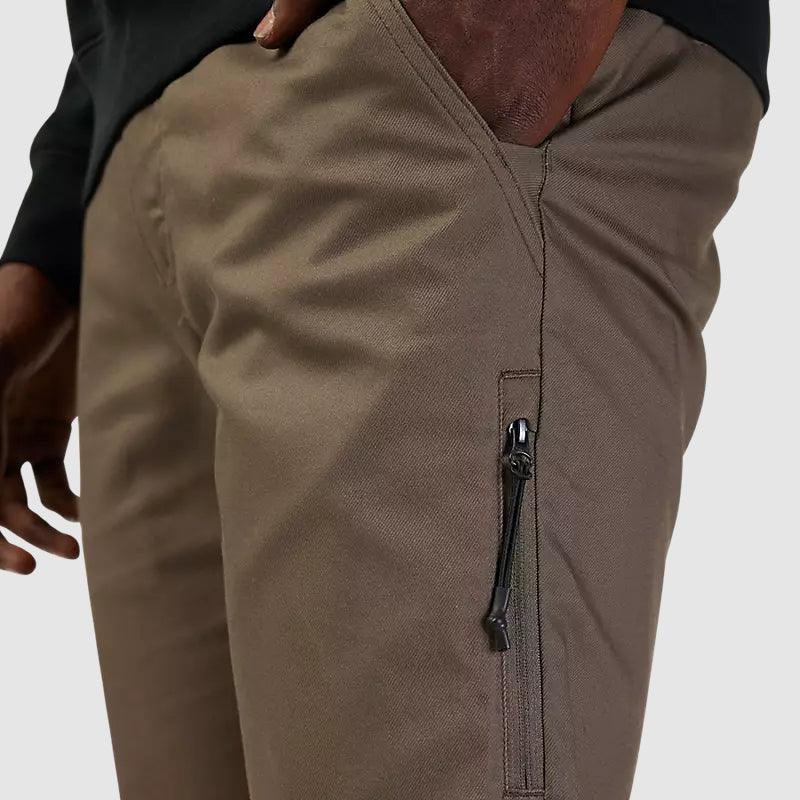 Pantalon Lifestyle Essex Slim Elástico Cafe Fox - Rideshop