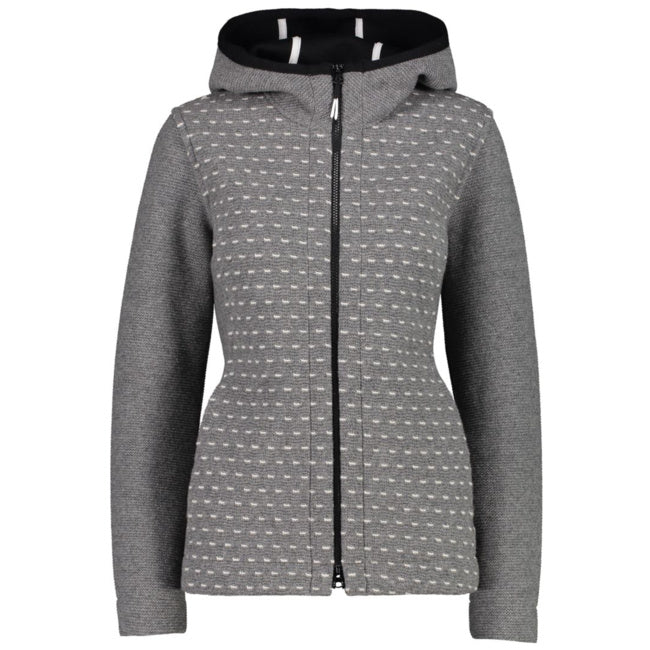 Chaqueta Mujer Wooltech Fix Hood Campagnolo Fumo Mel-Nero-Rock