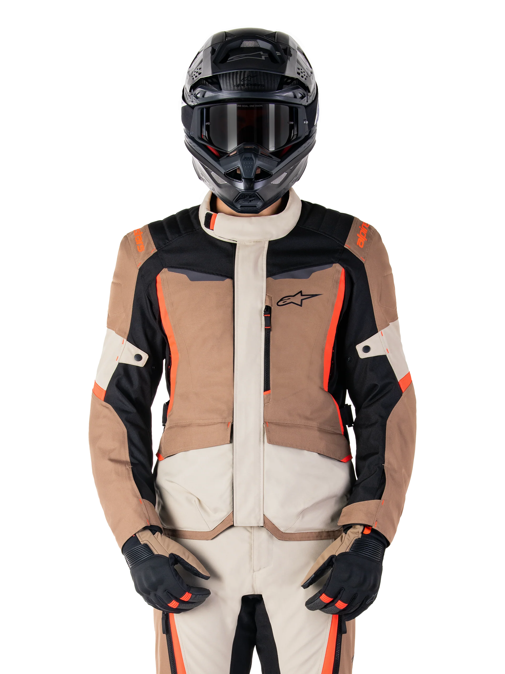 Chaqueta Moto Alpinestars ST-1 Impermeable Caqui Oscuro Arena