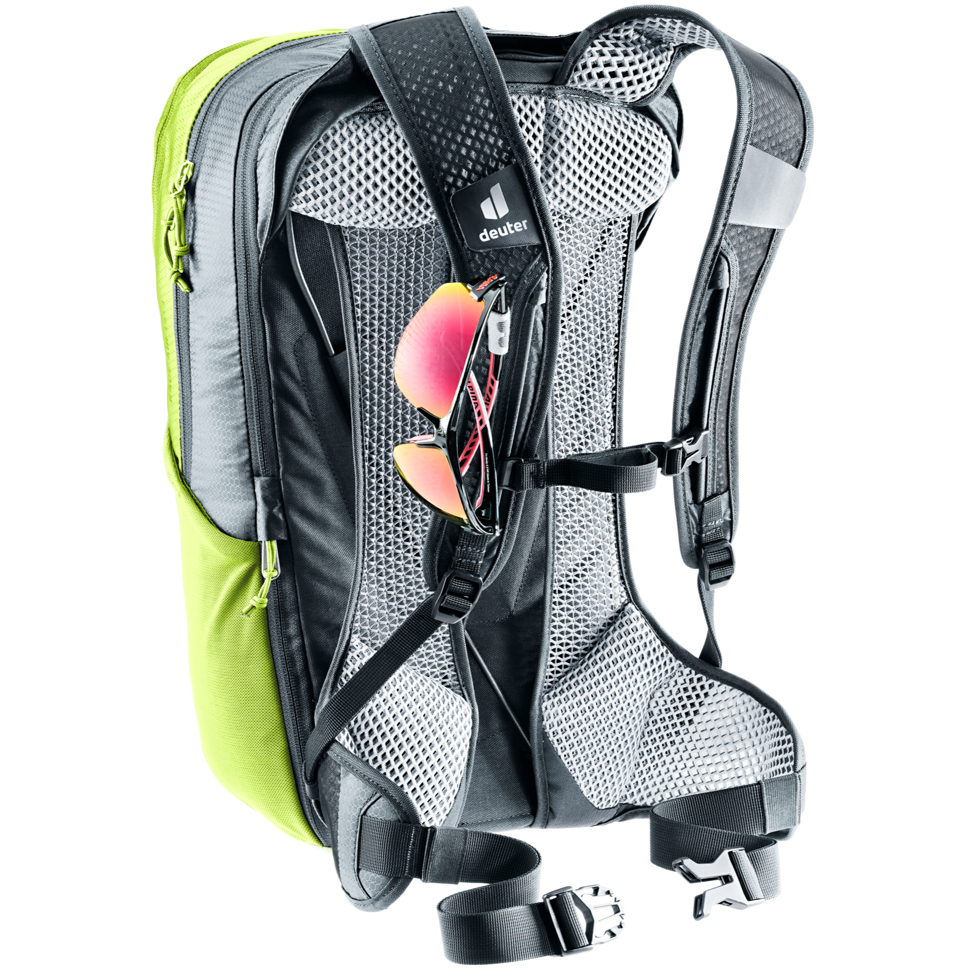 Mochila Deuter Race Air 14+3 Citrus Graphite