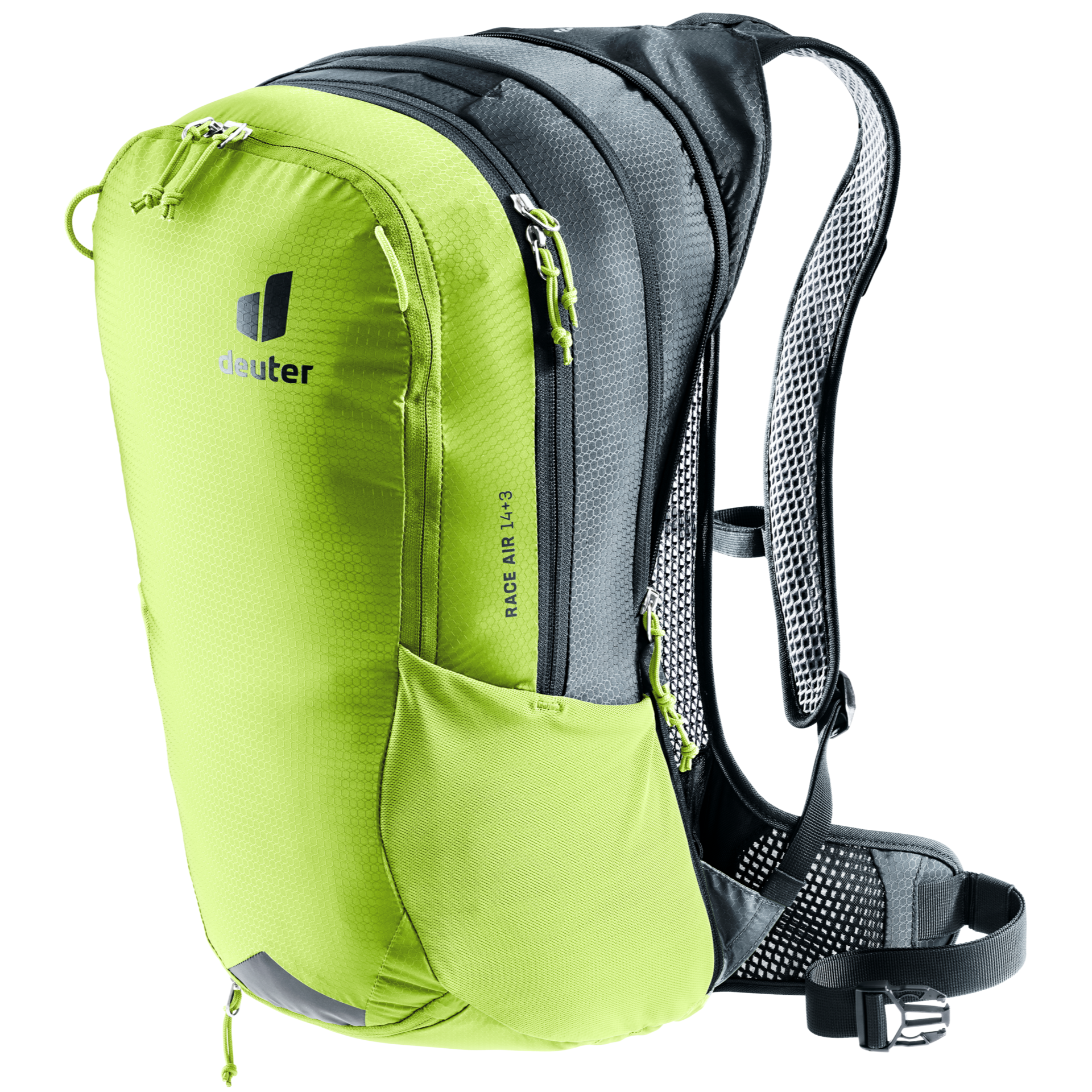 Mochila Deuter Race Air 14+3 Citrus Graphite