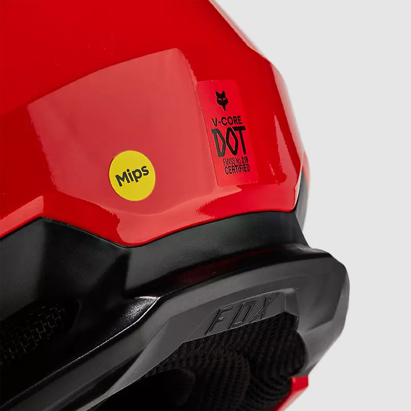 Casco Moto V Core Rojo Fox - Rideshop