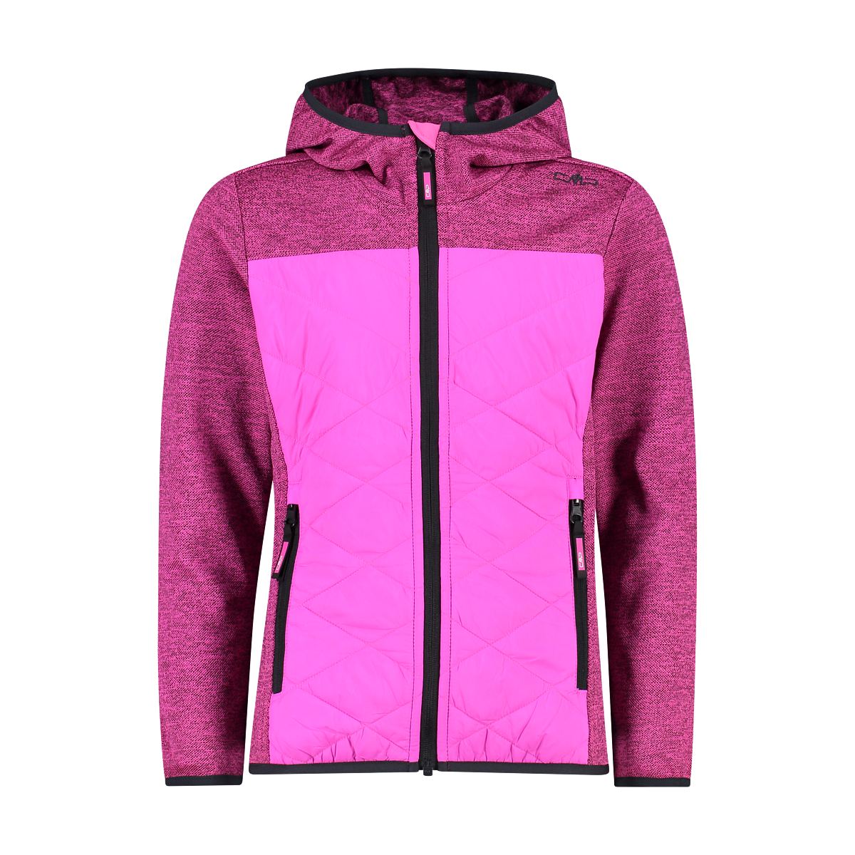 Chaqueta Niña G Hibrid Fix Hood Campagnolo Purple Fluo