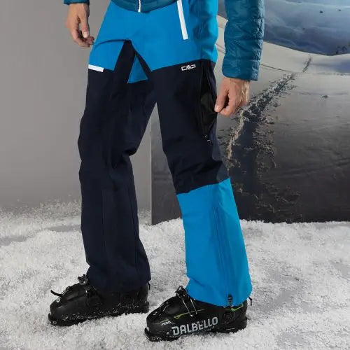 Pantalón Impermeable CMP Hombre Unlimitech 3-Layer Black/Blue