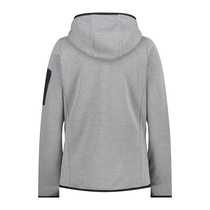 Chaqueta Mujer Knit Tech con Gorro Campagnolo Blanco/Grafito