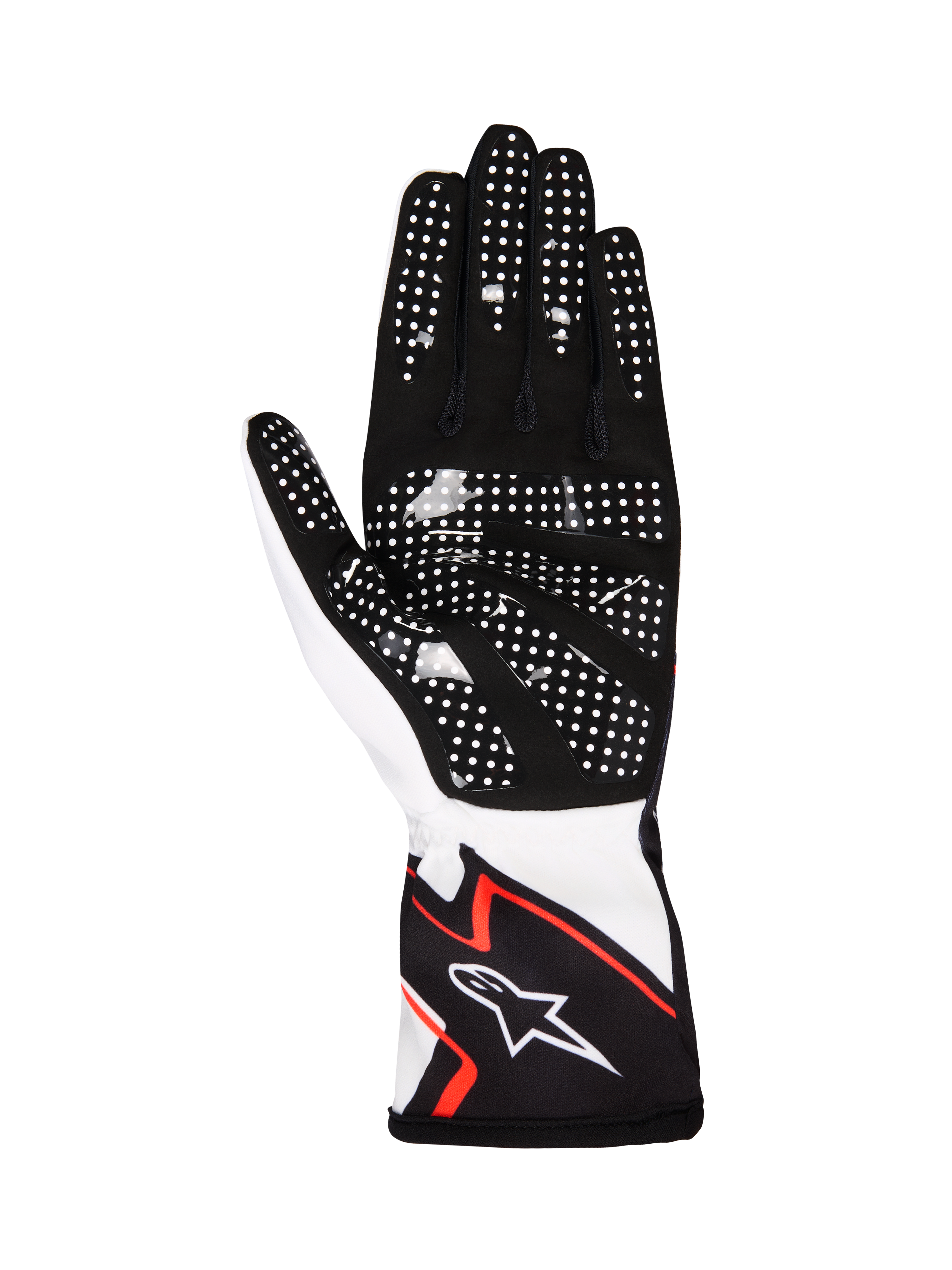 Guantes Karting Alpinestars Race V2 Graphic 1 Blanco/Negro/Rojo