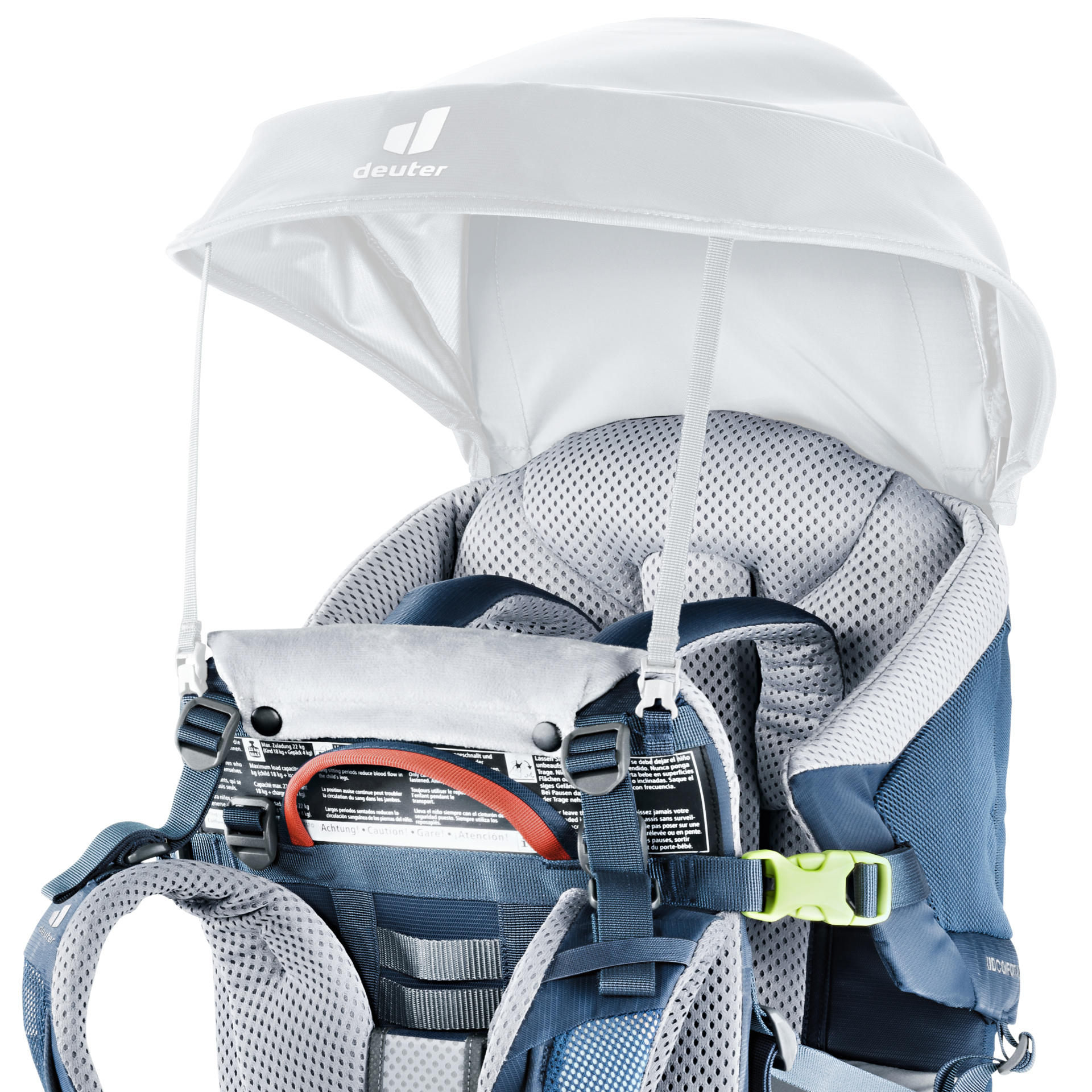 Mochila Porta Niños Deuter Kid Comfort Active Midnight + TECHO