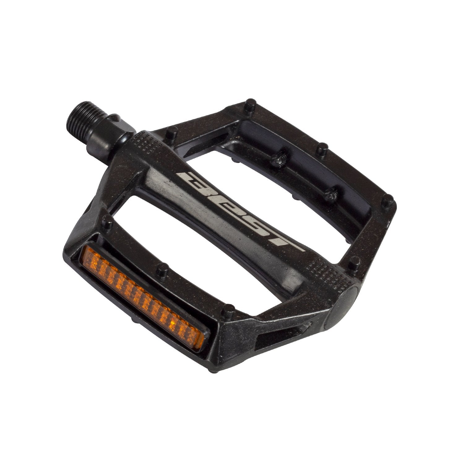Pedal Best Aluminio Negro Con Reflector | 388Grs - Rideshop