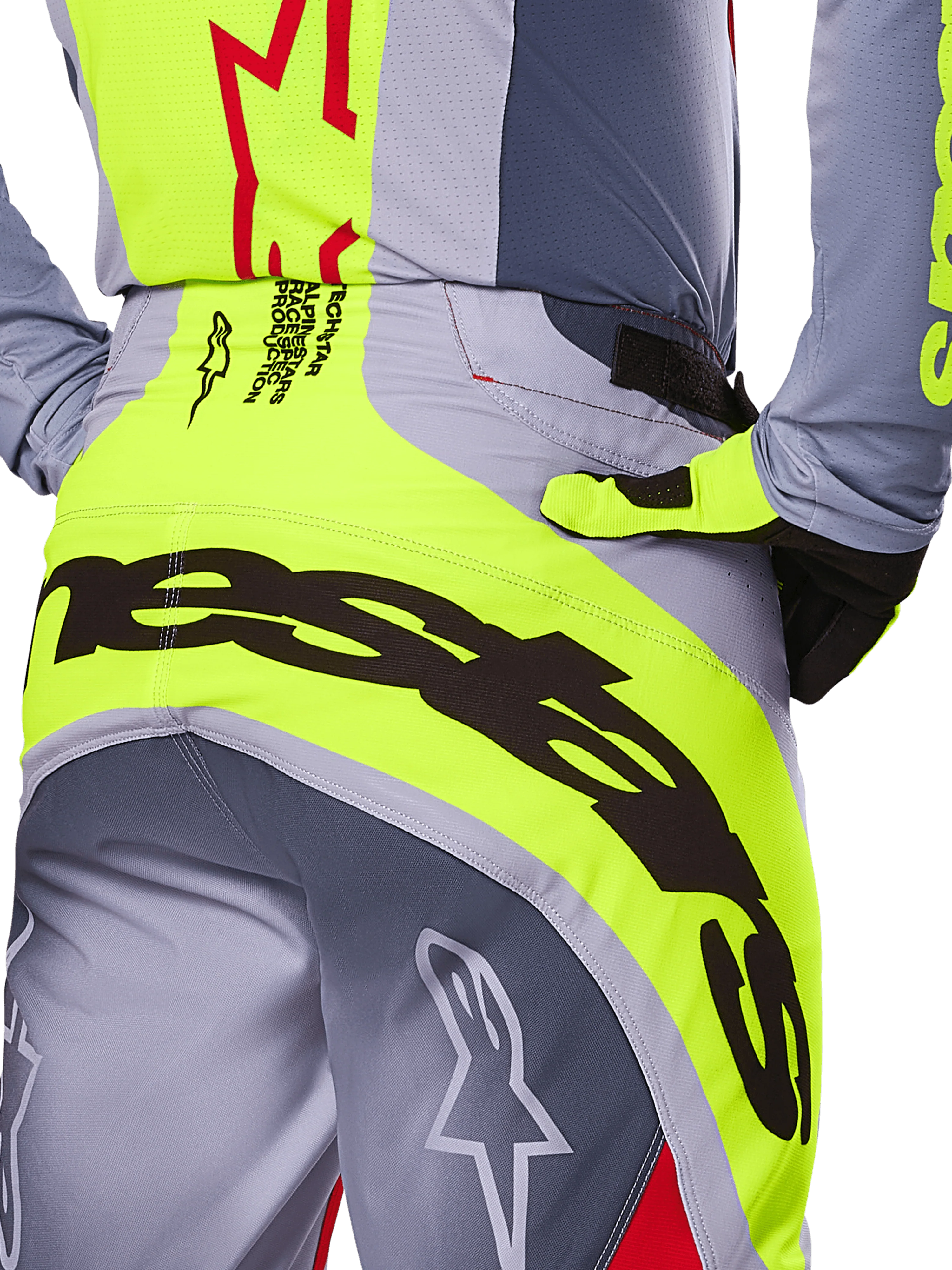 Pantalon Alpinestars Techstar Melt Gris/Rojo