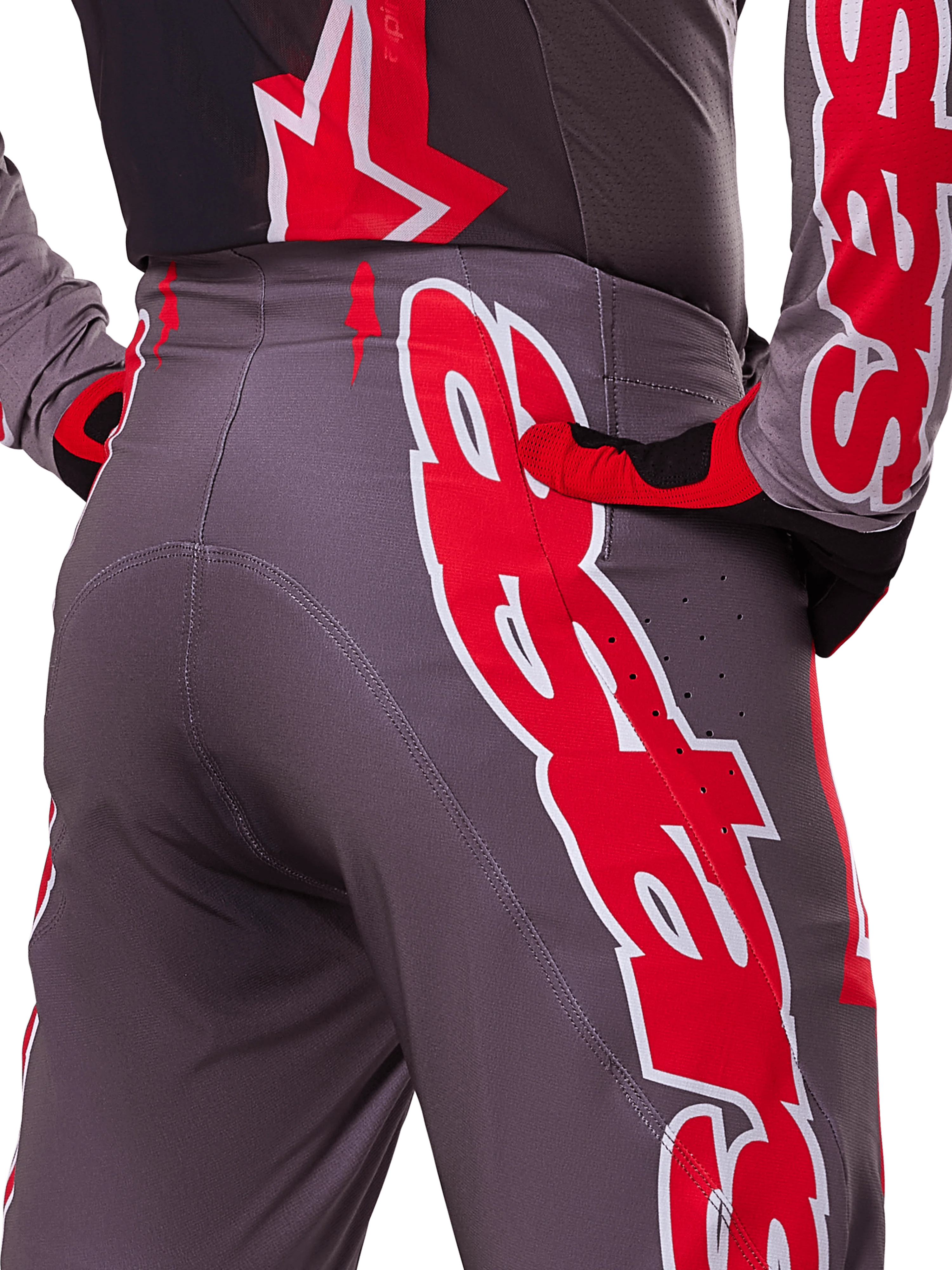 Pantalon Alpinestars Supertech Lipan Grafito/Rojo