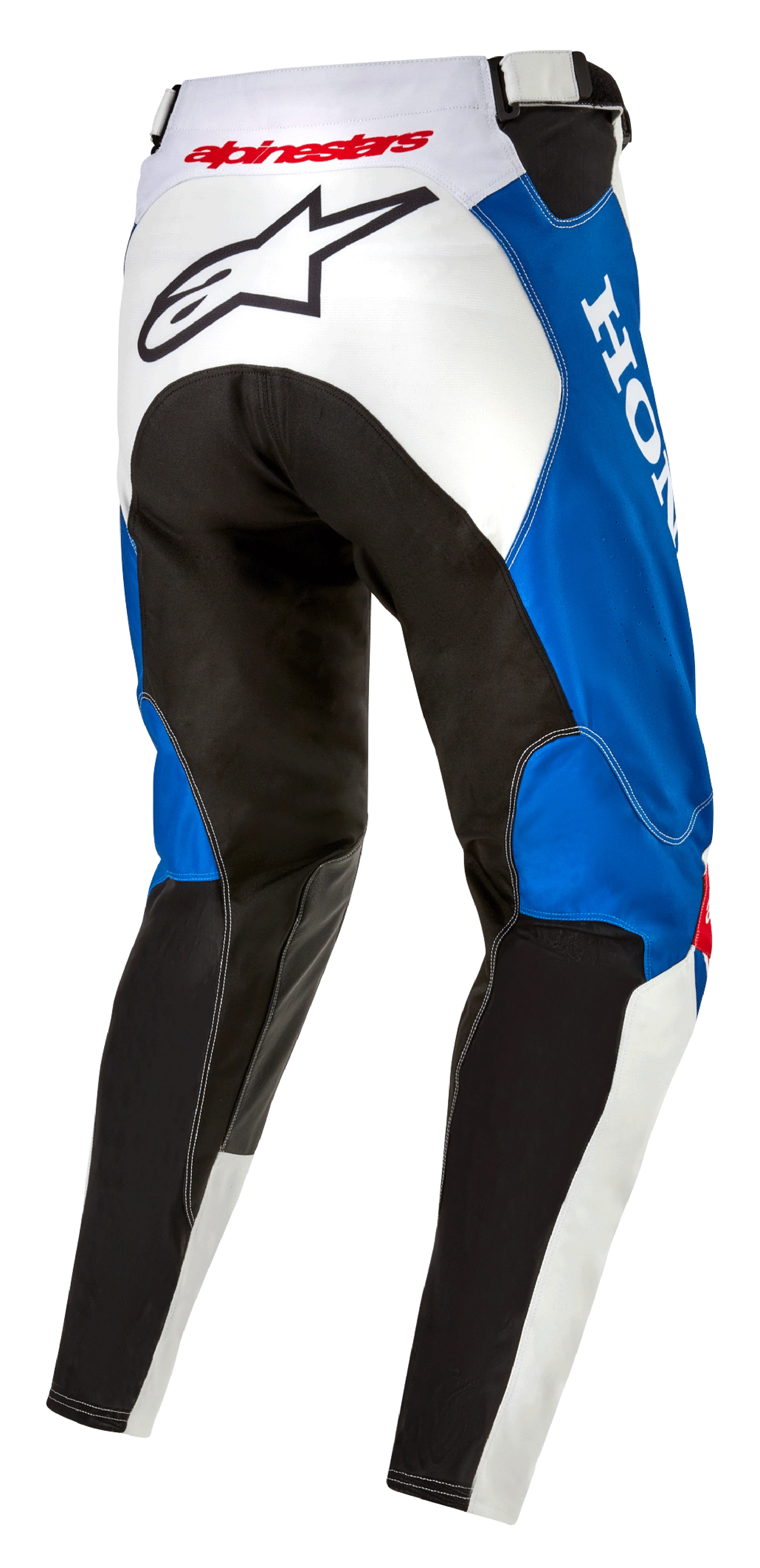 Pantalón Moto Alpinestars Honda Racer Iconic Blanco/Azul