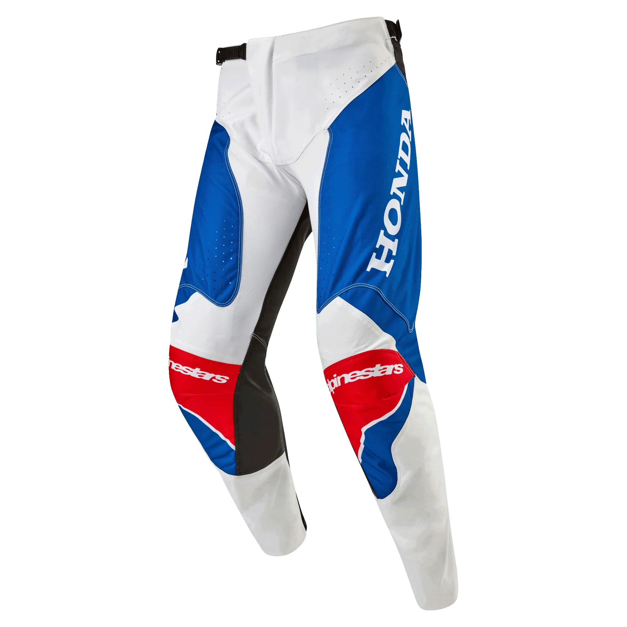 Pantalón Moto Alpinestars Honda Racer Iconic Blanco/Azul