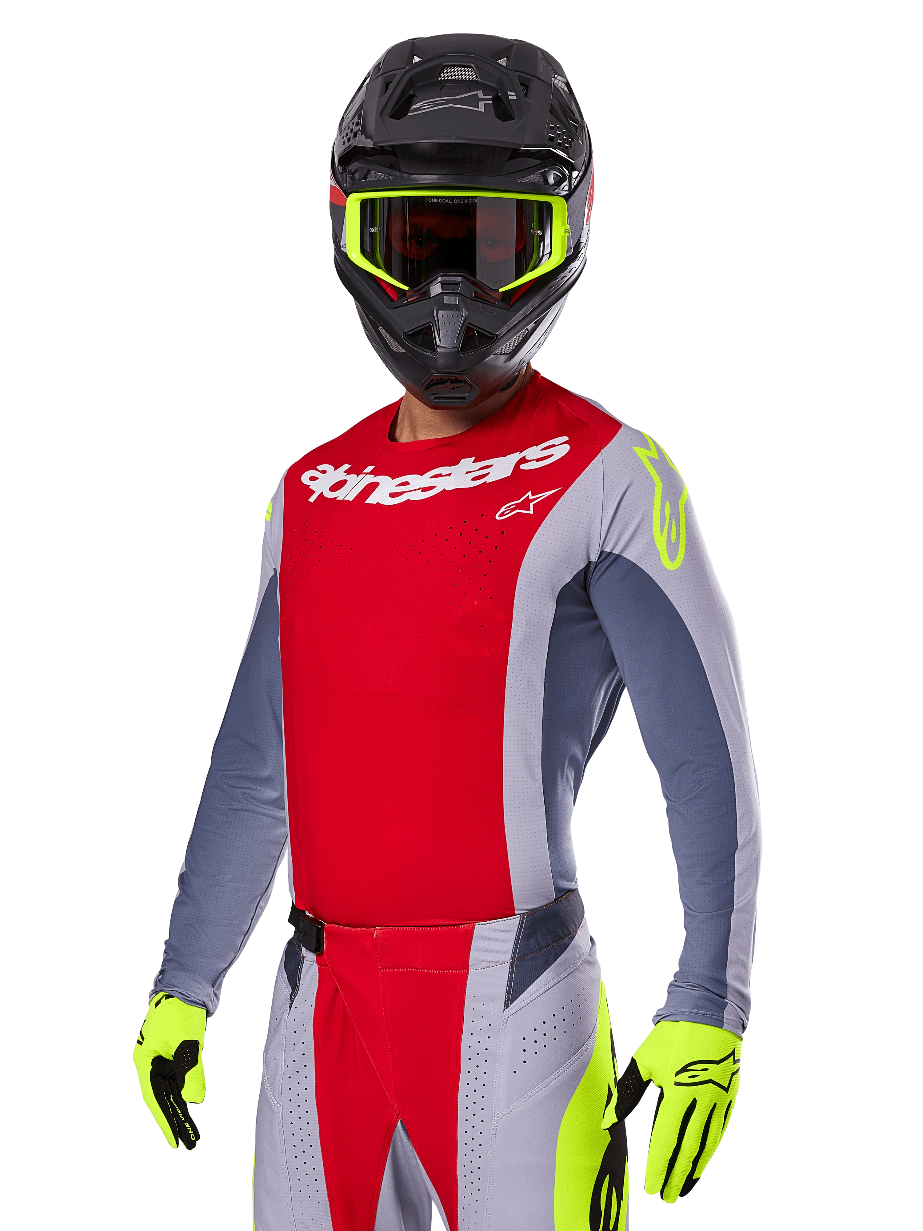 Jersey Alpinestars Techstar Melt Rojo/Gris