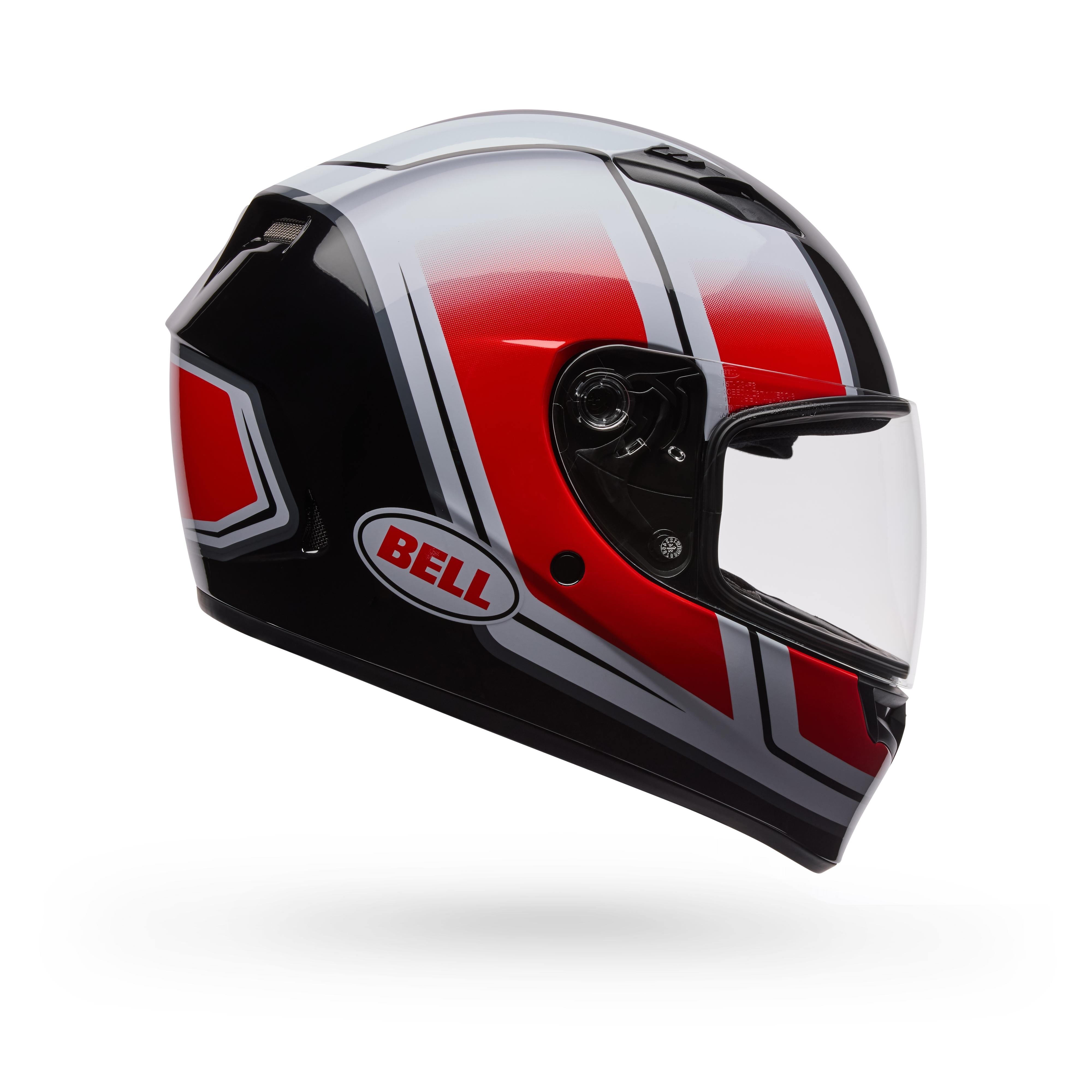 Casco Moto Calle Qualifier Grid Blanco/Rojo Bell