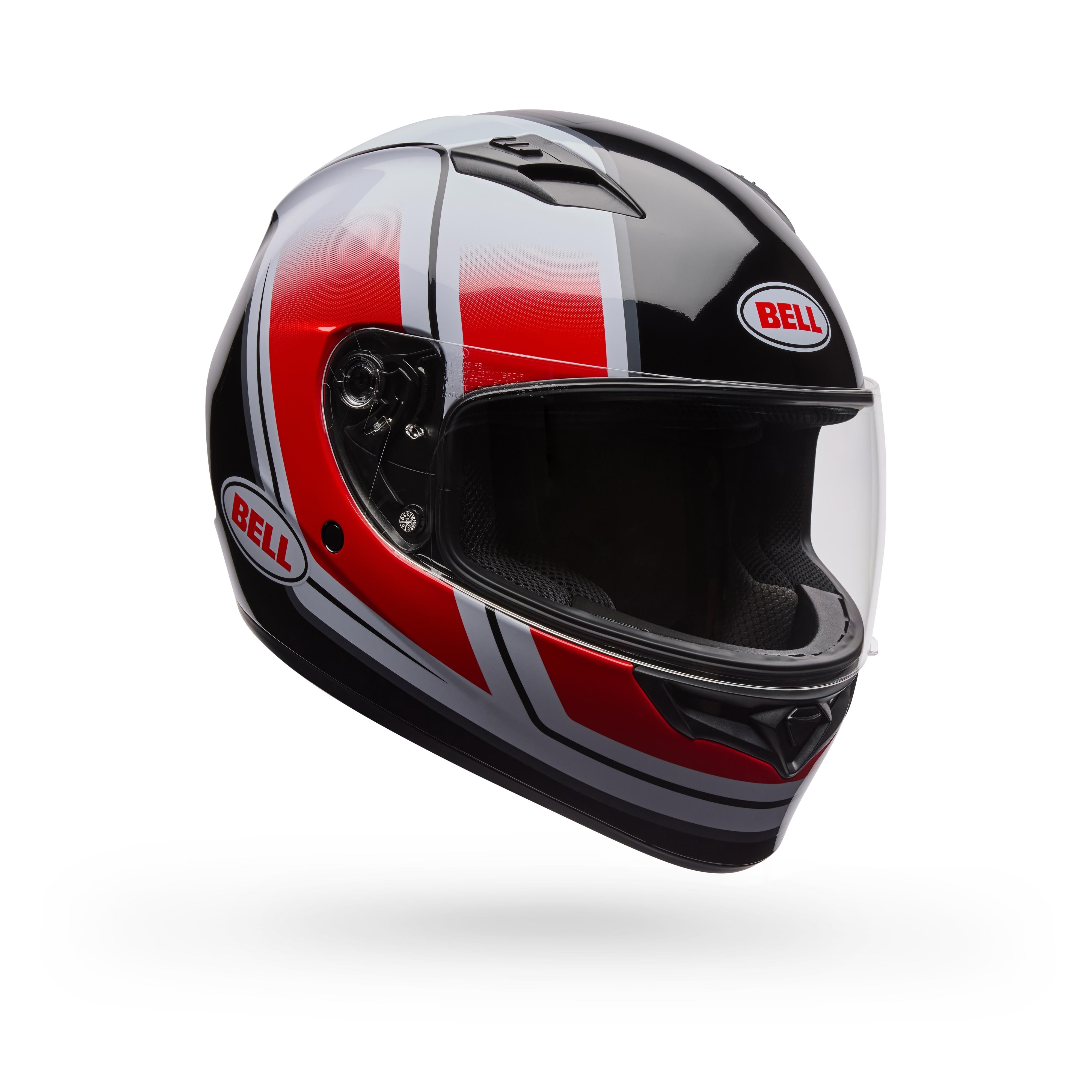 Casco Moto Calle Qualifier Grid Blanco/Rojo Bell