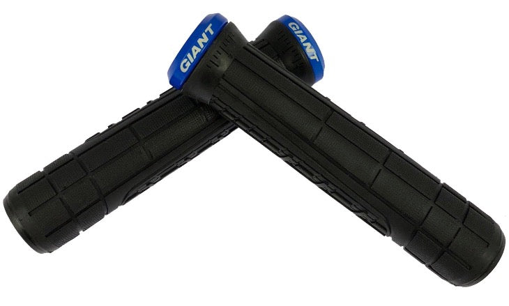 Giant Swage Single Lock-On Grip Black/Blue - Rideshop