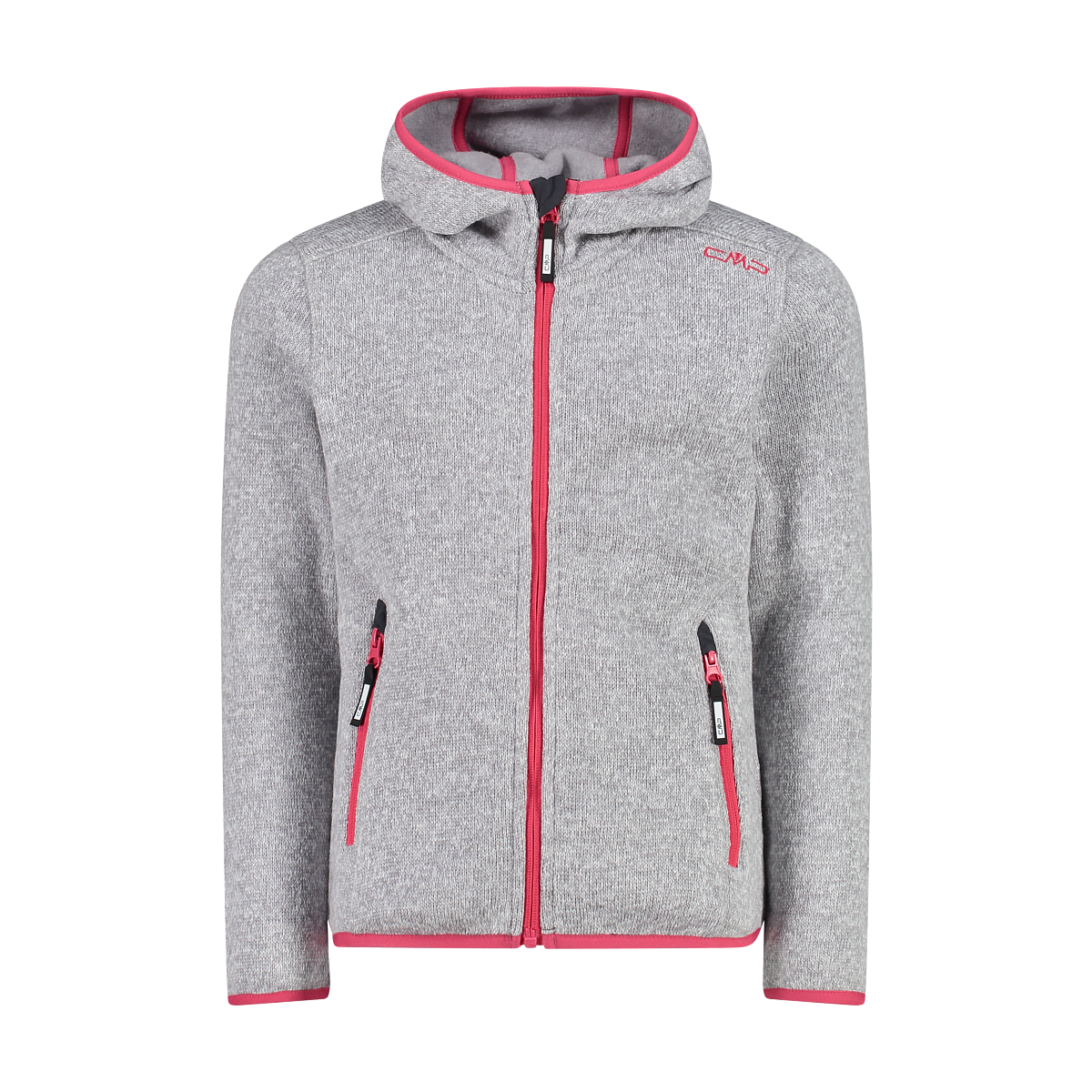 Polar Niña Mélange Knit-Tech Hooded Heavy