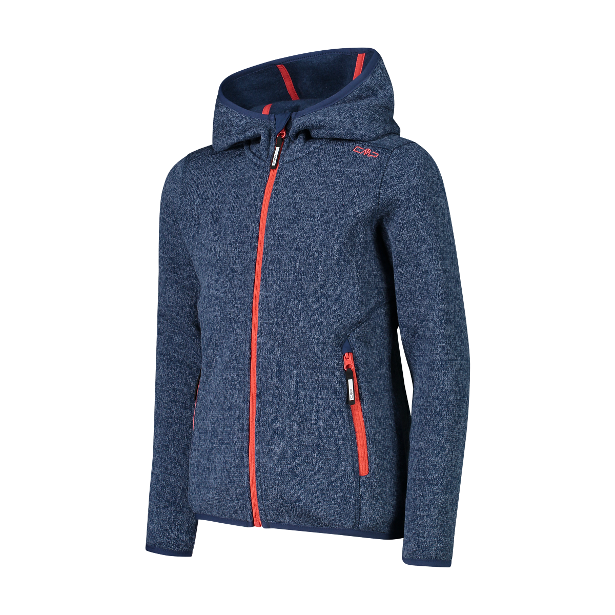 Polar Niña Mélange Knit-Tech Hooded Heavy