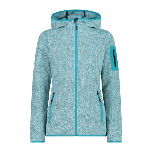 CMP Polar Tejido Mujer Jacket Fix Hood | Lake-Bianco - Rideshop