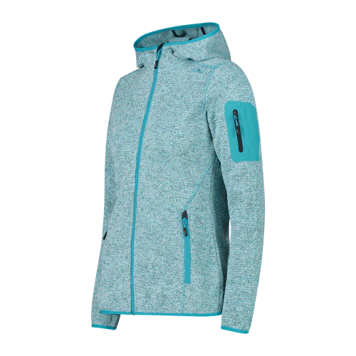 CMP Polar Tejido Mujer Jacket Fix Hood | Lake-Bianco - Rideshop