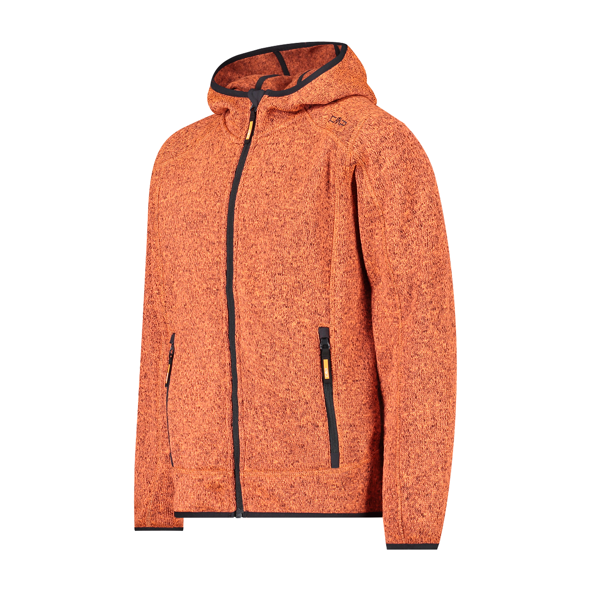 Polar Niño Mélange Knit-Tech Hooded Heavy Campagnolo