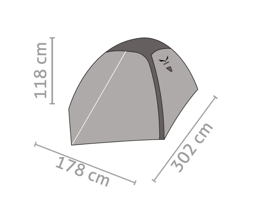 Carpa Salewa Atlas III Tent Cactus-Grey
