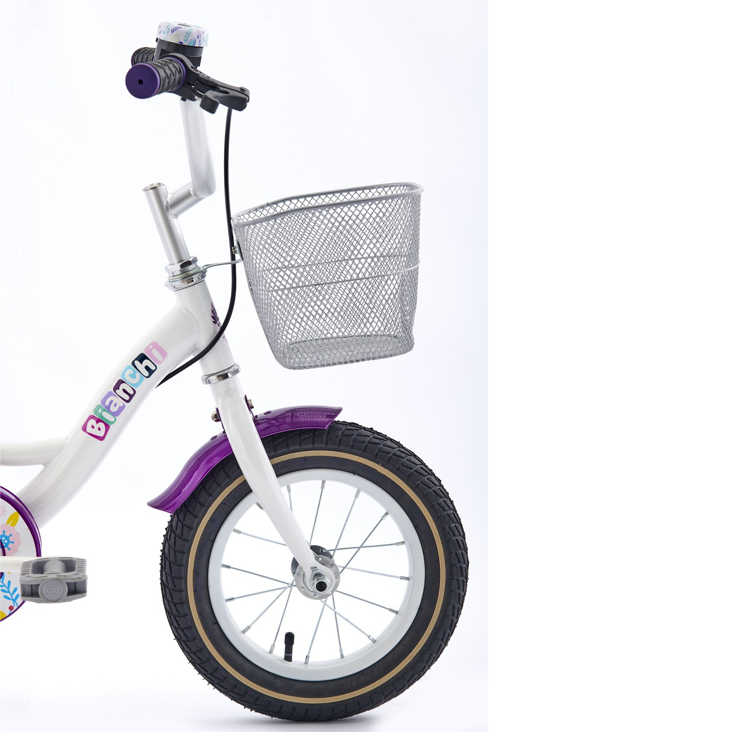 BICICLETA BIANCHI KITTY 12 BLANCO / LILA