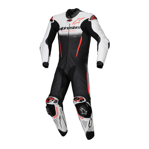Traje Cuero Moto Competición Alpinestars GP-R7 Negro Blanco