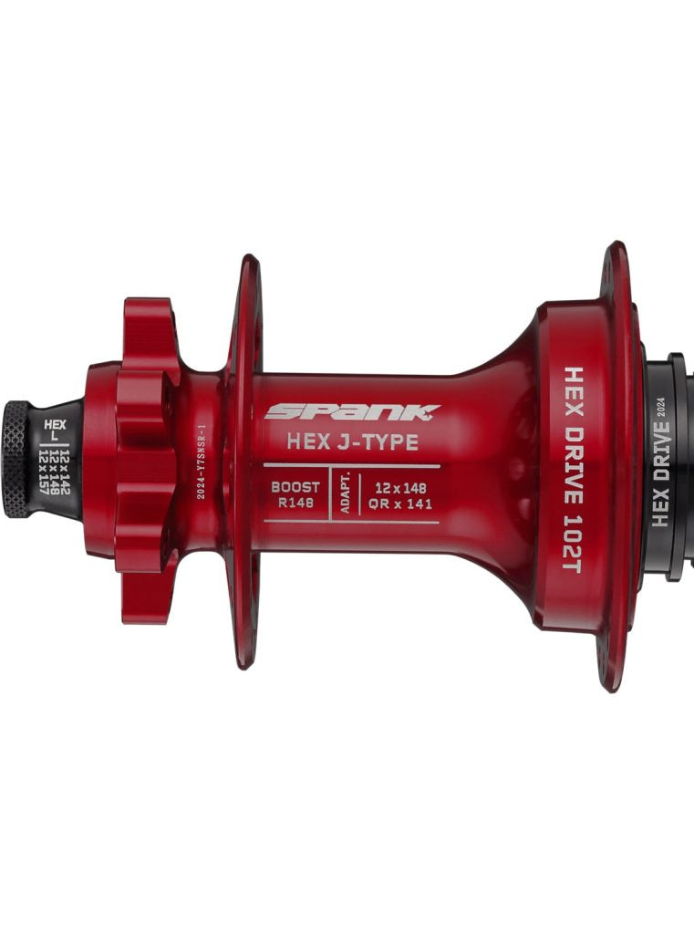 Spank Hex J-Type Boost R148 Xd Hub Red - Rideshop