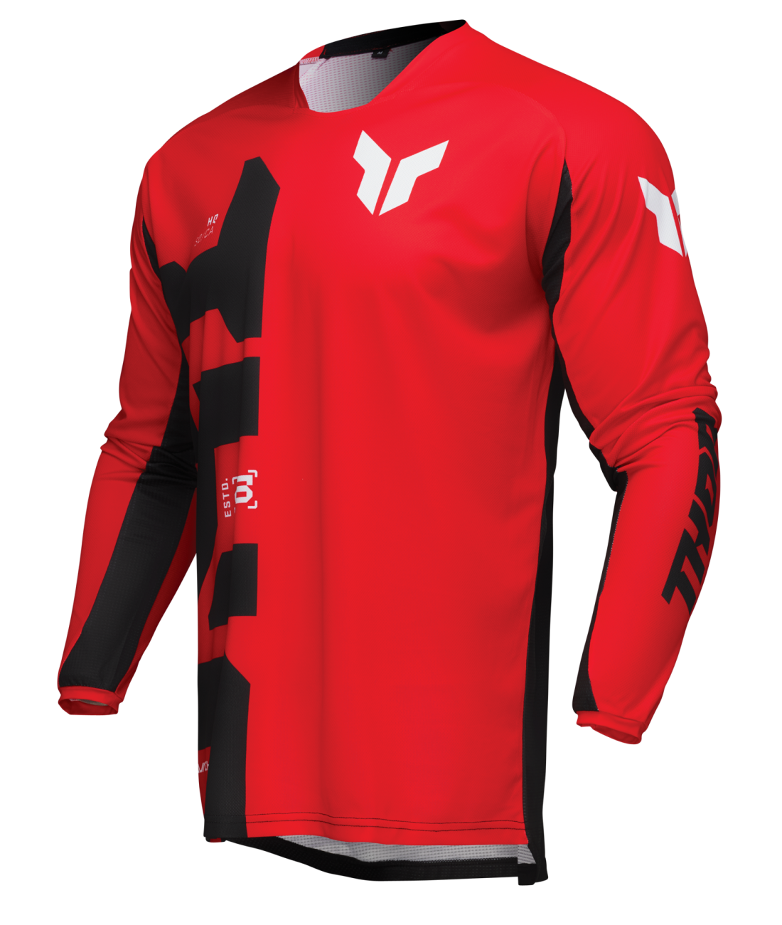 Polera Moto Thor Launchmode Forge Rojo