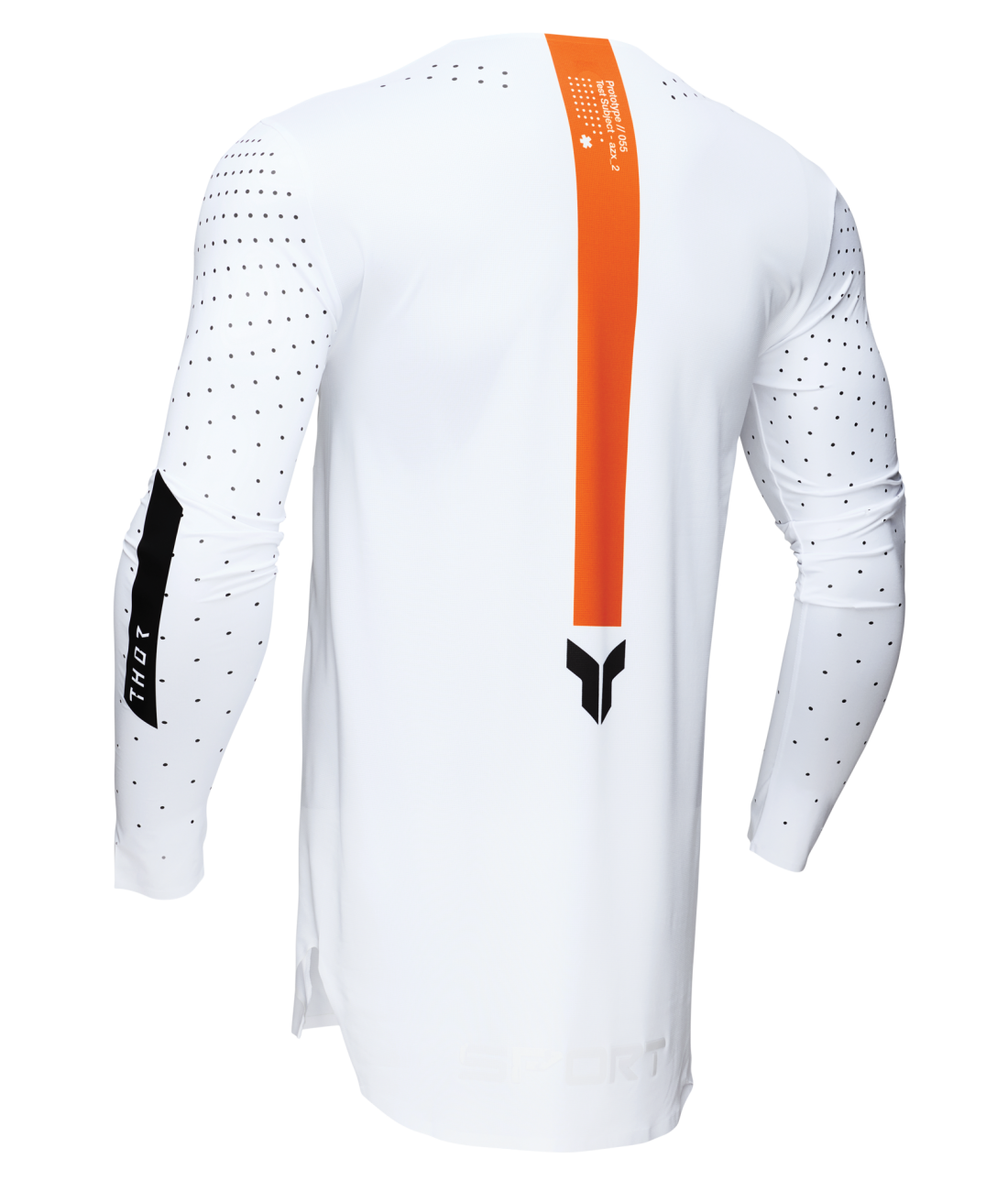Polera Moto Thor Sportmode Rouge Blanco/Naranjo